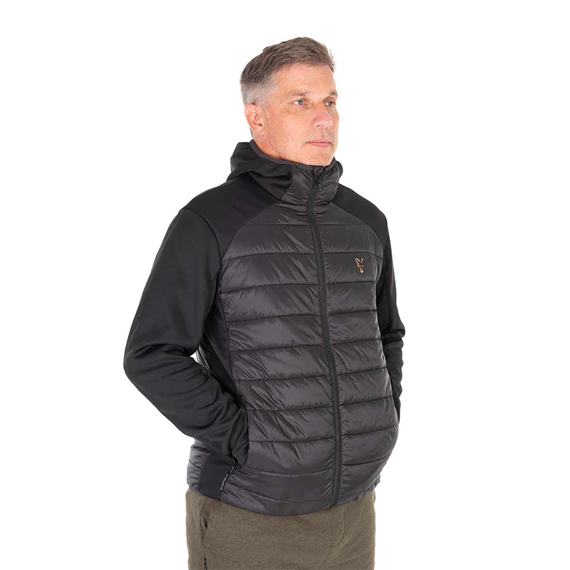 FOX COLLECTION HYBRID JACKET - BLACK/ORANGE XXL