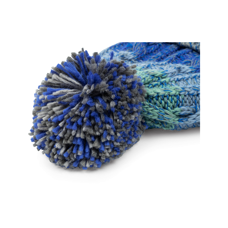 PRESTON COLOUR BLOCK BOBBLE HAT