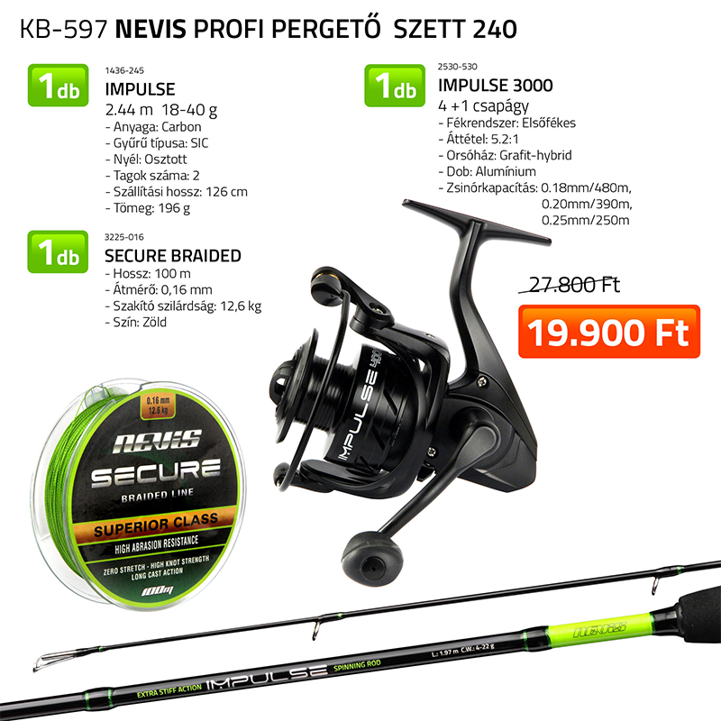NEVIS PROFI PERGETŐ SZETT 240 (KB-597)