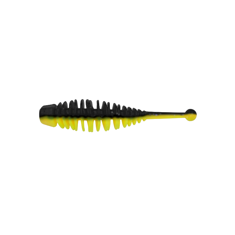 BERKLEY PWRBT PWR NAIAD 70MM BLACK/SUNSHINE YELLOW