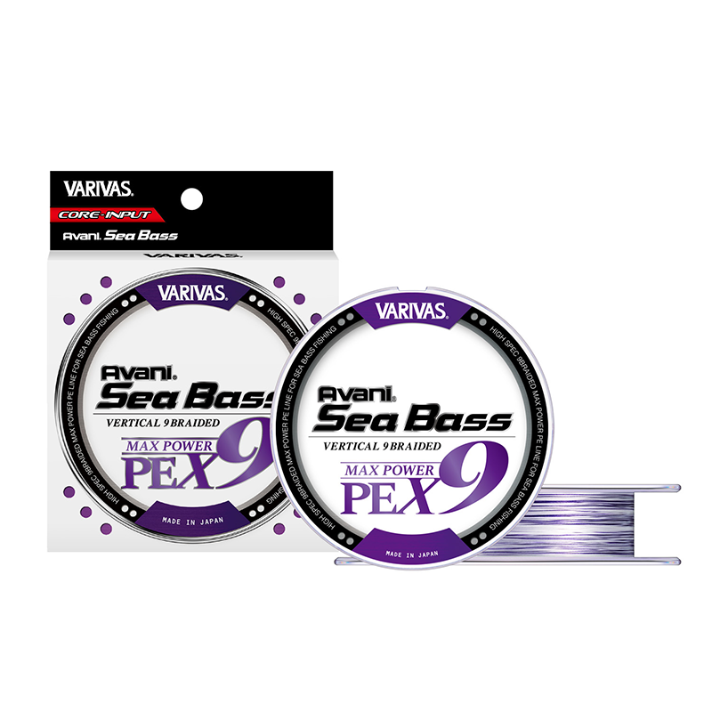 VARIVAS AVANI SEA BASS MAX POWER PE X9 150M #1.0 23LBS WHITE PURPLE