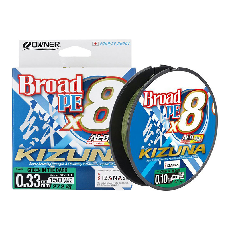 OWNER KIZUNA X8 GREEN 135M 0,10MM