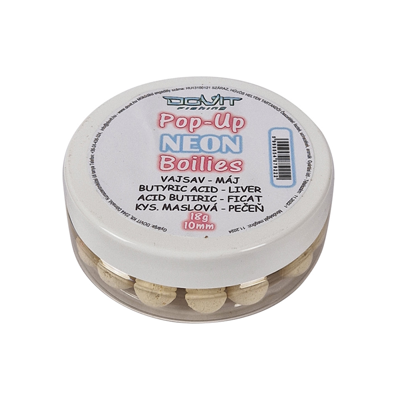 DOVIT POP-UP NEON BOILIE 10MM - VAJSAV-MÁJ