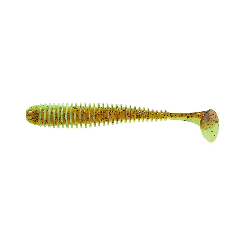 BALZER WORM PADDLER 5CM GREEN PUMPKIN