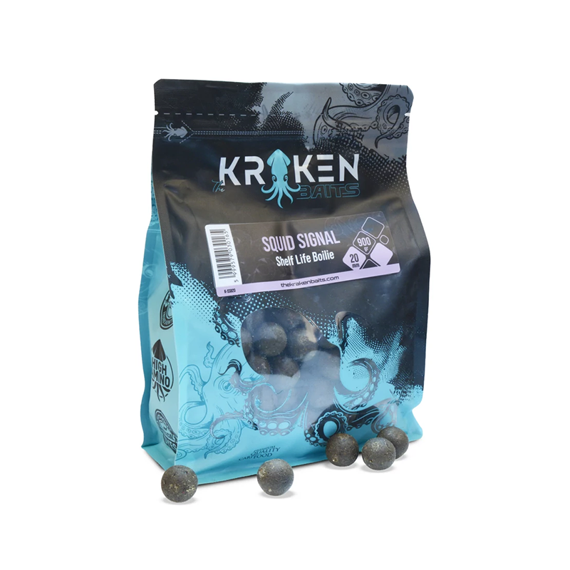KRAKEN SQUID SIGNAL SHELF LIFE BOILIE 20MM 900GR