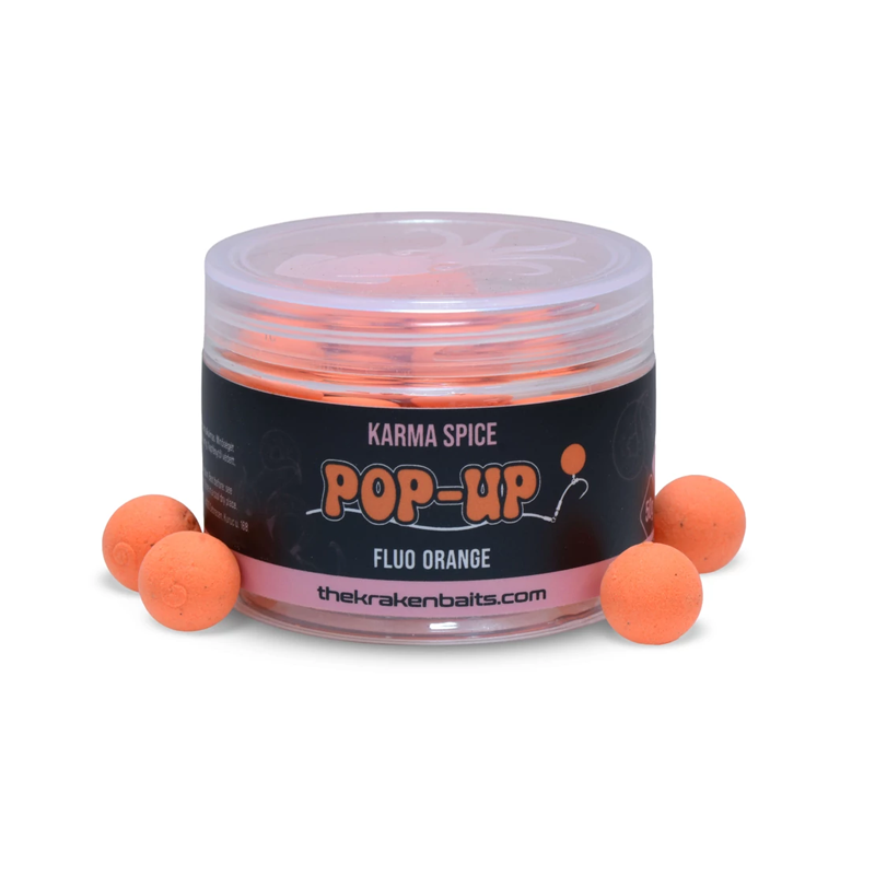 KRAKEN KARMA SPICE FLUO ORANGE POP-UPS 15MM 50GR