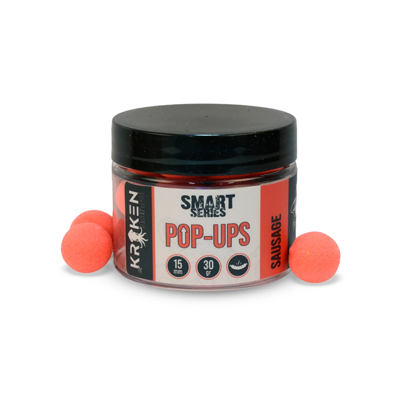 KRAKEN SMART SERIES SAUSAGE FLUO RED POP UPS 15MM 30GR