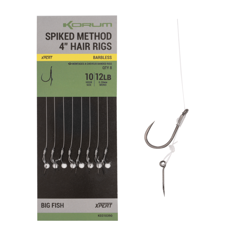 KORUM SPIKED METHOD HAIR RIGS 12BL 0,26MM