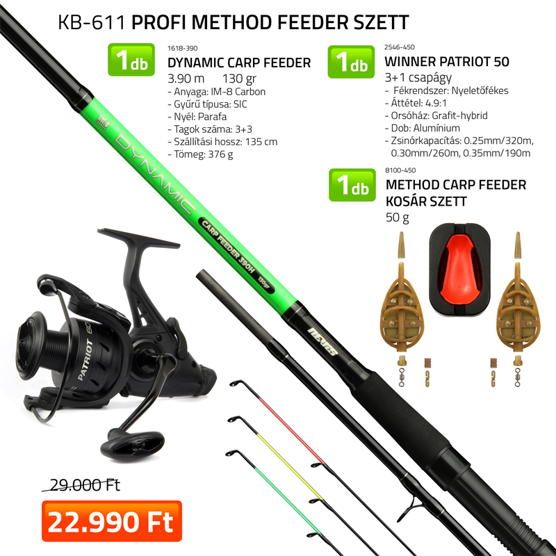NEVIS PROFI METHOD FEEDER SZETT (KB-611)