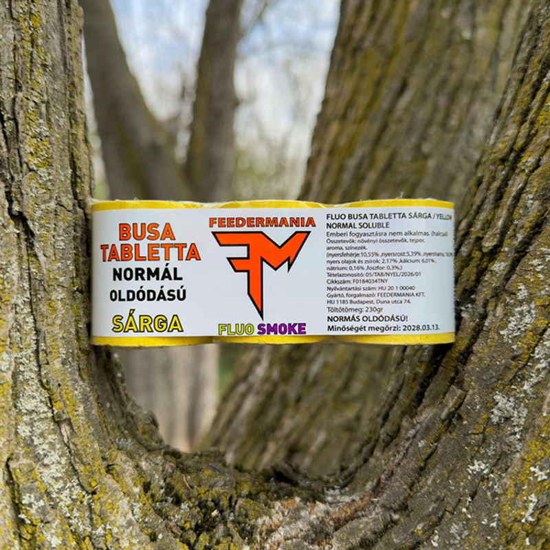 FEEDERMANIA FLUO BUSA TABLETTA NORMÁL OLDÓDÁSÚ - SÁRGA