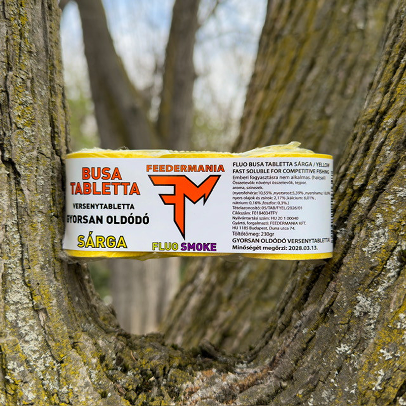 FEEDERMANIA FLUO BUSA TABLETTA GYORSAN OLDÓDÓ - SÁRGA