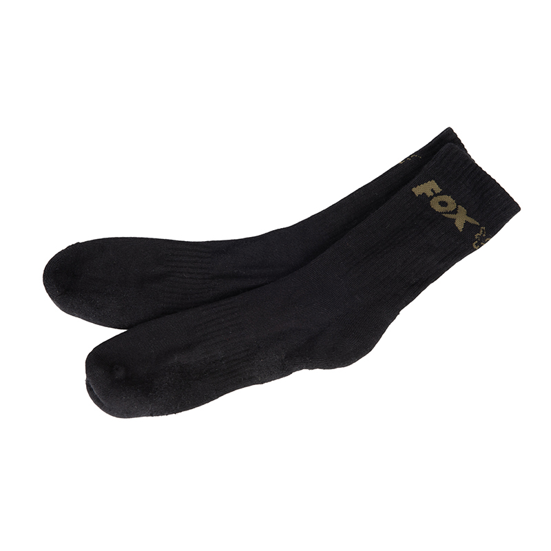 FOX SOCKS BLACK 3 PACK 44-47