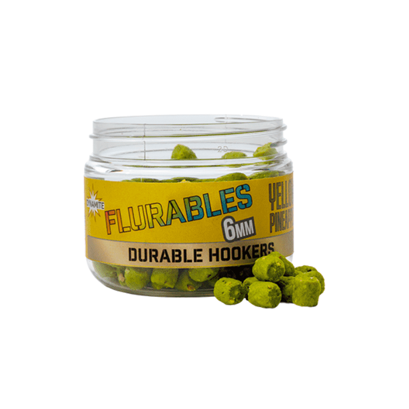 DYNAMITE BAITS FLURABLES YELLOW PINEAPPLE 6MM