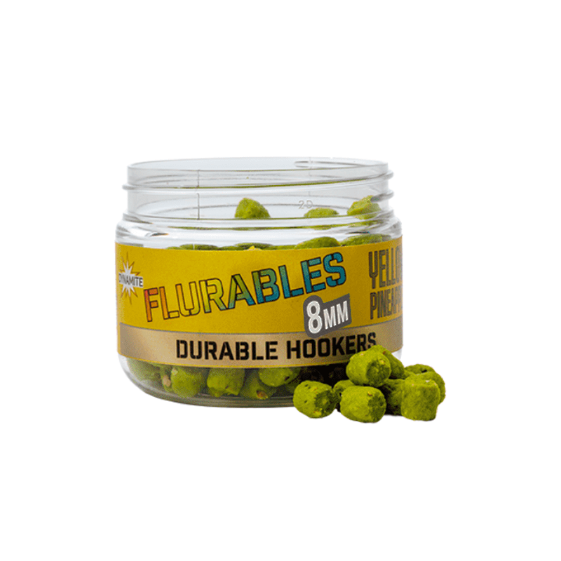 DYNAMITE BAITS FLURABLES YELLOW PINEAPPLE 8MM
