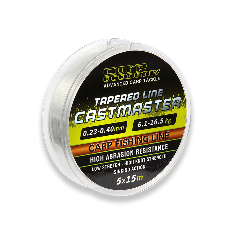 CARP ACADEMY CASTMASTER TAPERED LINE 5x15m 0,23-0,40mm