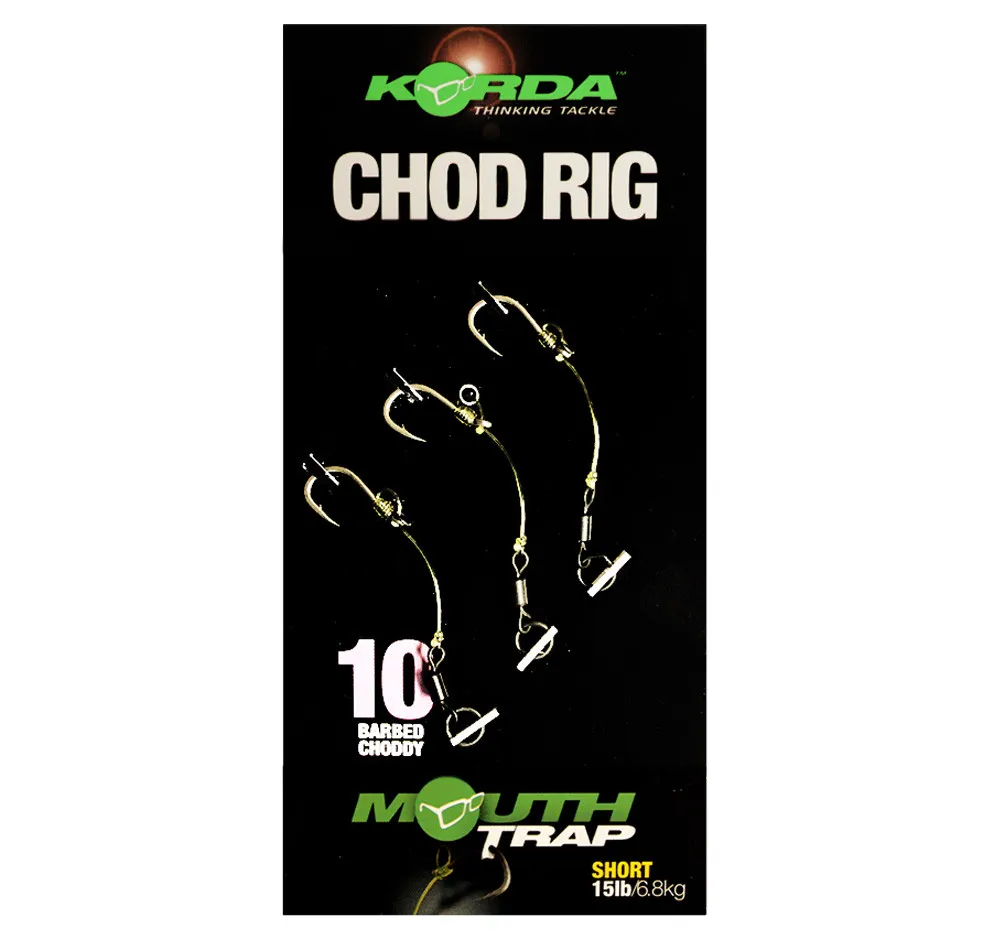 KORDA CHOD RIG SHORT BARBED SIZE 10