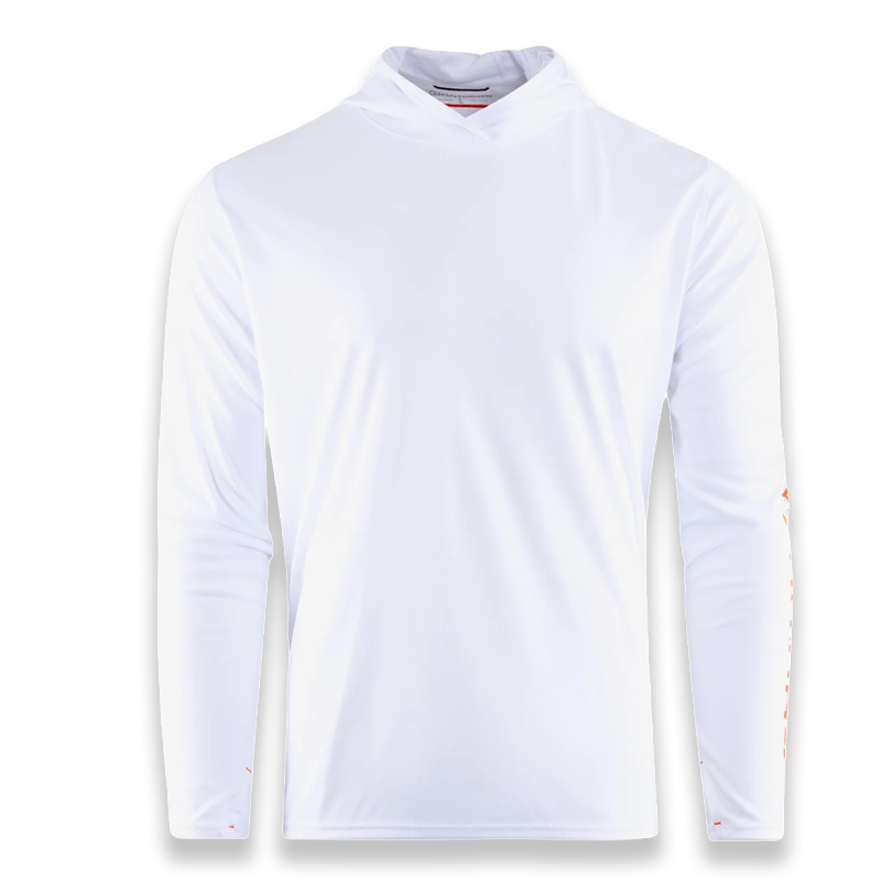 GRUNDÉNS TOUGH SUN HOODIE WHITE - L