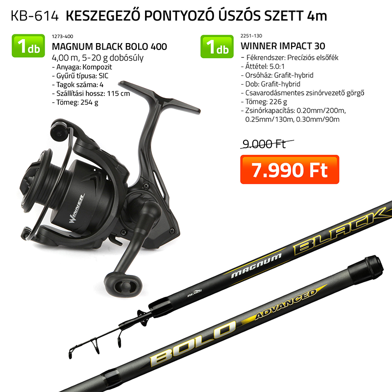 KESZEGEZŐ-PONTYOZÓ ÚSZÓS SZETT 4M