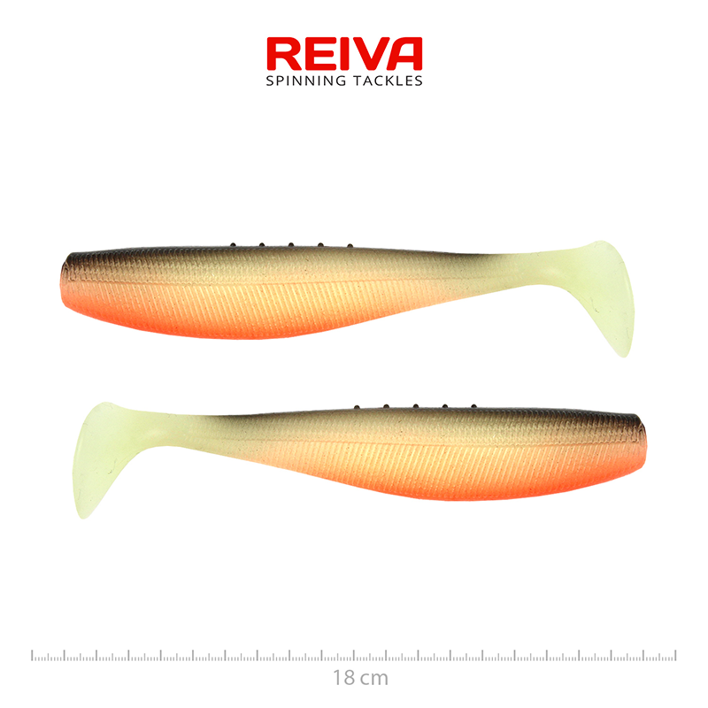 REIVA FLAT MINNOW SHAD 18CM UV ROACH