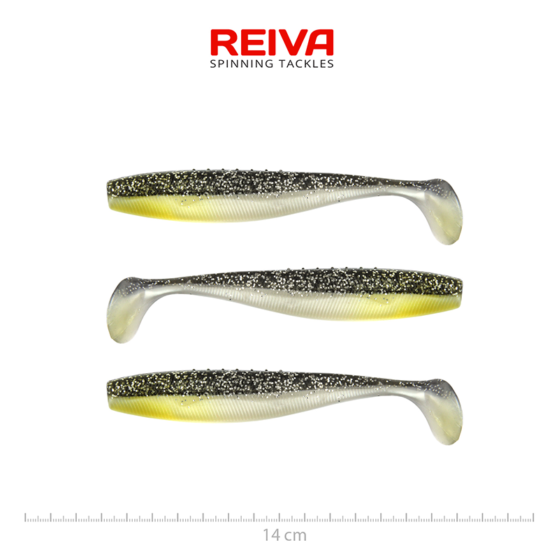 REIVA FLAT MINNOW SHAD 14CM MOONSHINE BLEAK