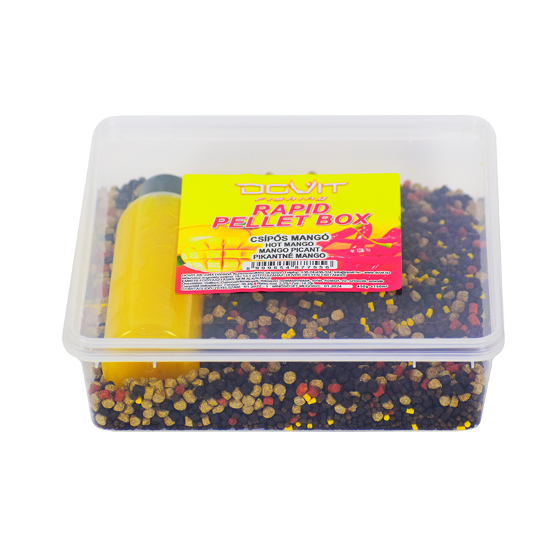 DOVIT RAPID PELLET BOX MINI - CSÍPŐS MANGÓ 450GR