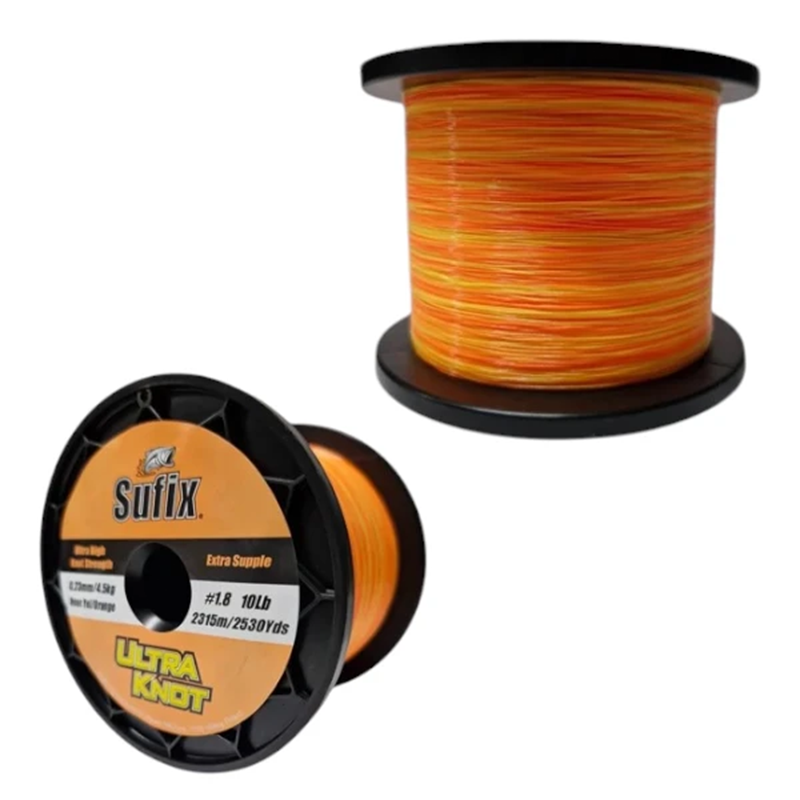 SUFIX ULTRA KNOT NEON YELLOW-ORANGE 0,23MM 2315M