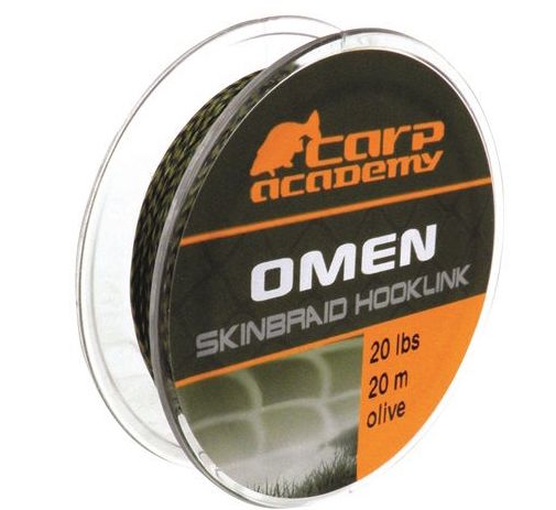 CARP ACADEMY OMEN SKINBRAID OLIVE 25LB 20M