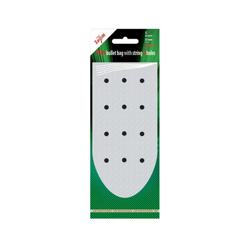 CARP ZOOM PVA TASAK LYUKKAL ÉS RÖGZÍTŐ SZALAGGAL (65X190MM)