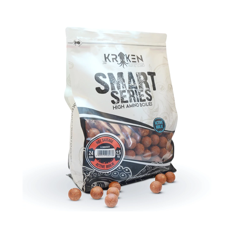 KRAKEN SMART SERIES HOT SAUSAGE ACTIVE BOILIE 24MM 2,5KG