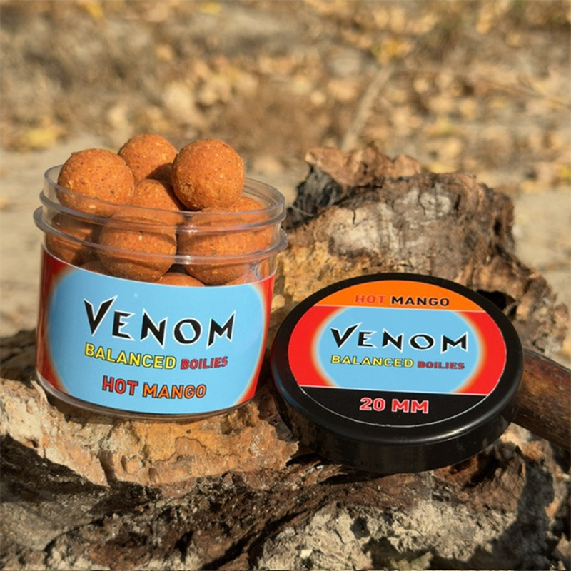 VENOM BALANCED BOILIES 20 MM HOT MANGO