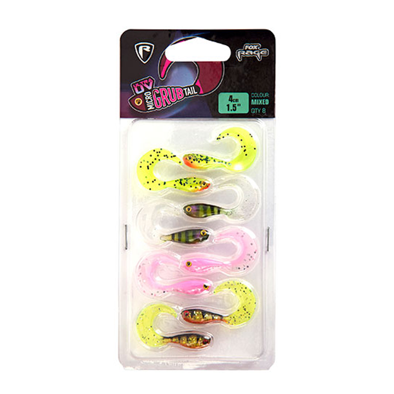 FOX RAGE UV MICRO FRY 4CM MIXED