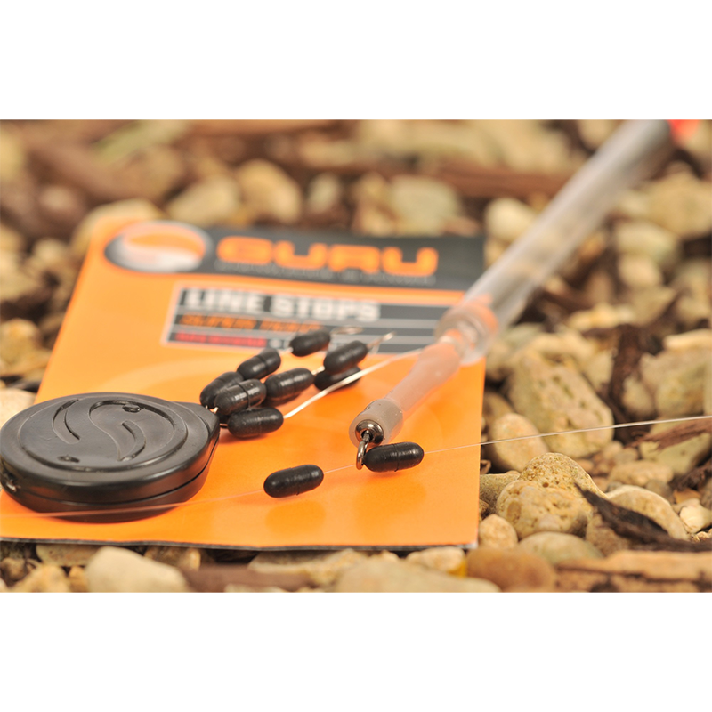 GURU SUPER TIGHT LINE STOPS OVAL BLACK - MEDIUM