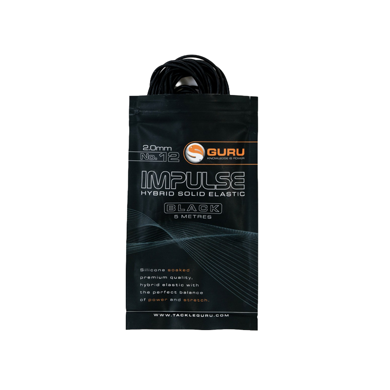 GURU HYBRID ELASTIC 2MM BLACK 5M