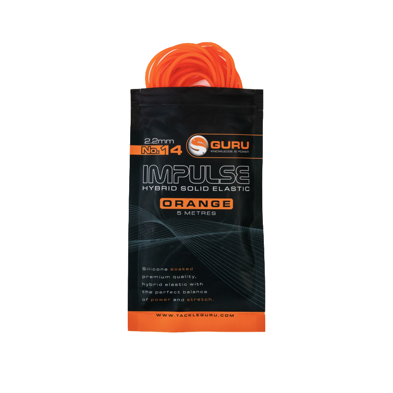GURU HYBRID ELASTIC 2,2MM FLUORO ORANGE 5M