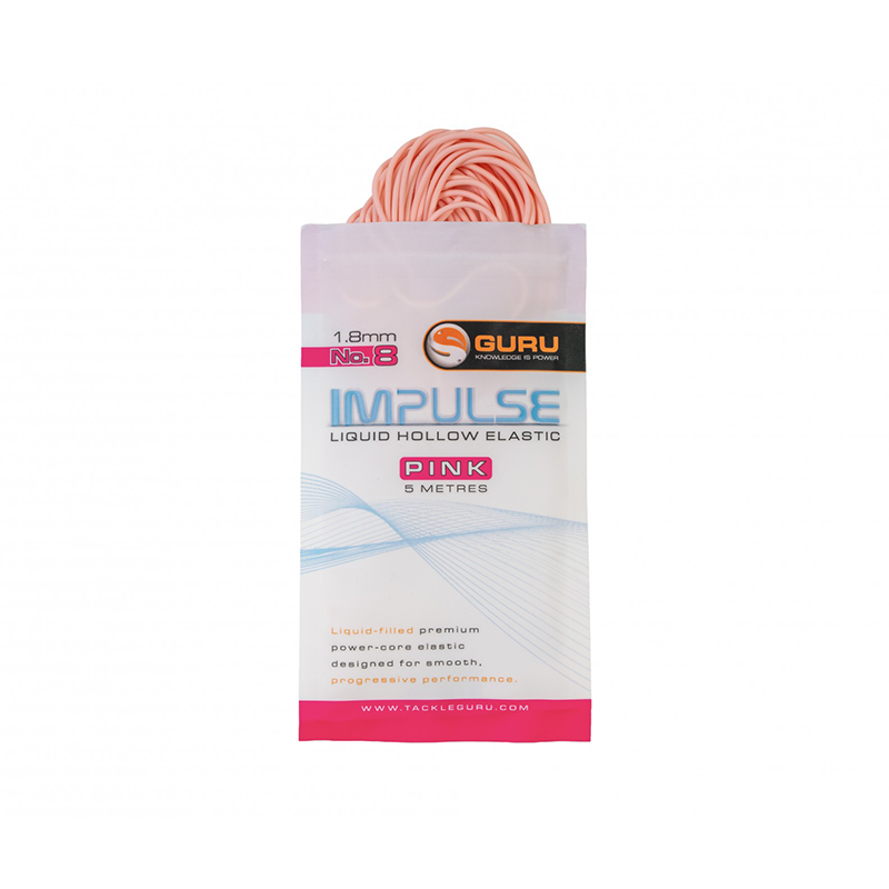 GURU HOLLOW ELASTIC 1,8MM PINK 5M