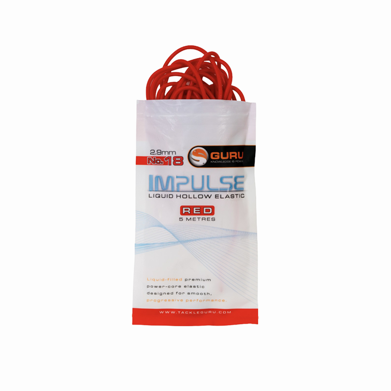 GURU HOLLOW ELASTIC 2,9MM RED 5M
