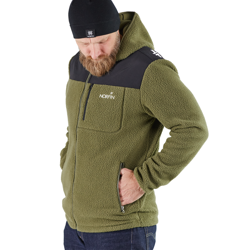NORFIN POLARGUARD GREEN FLEECE JACKET - M