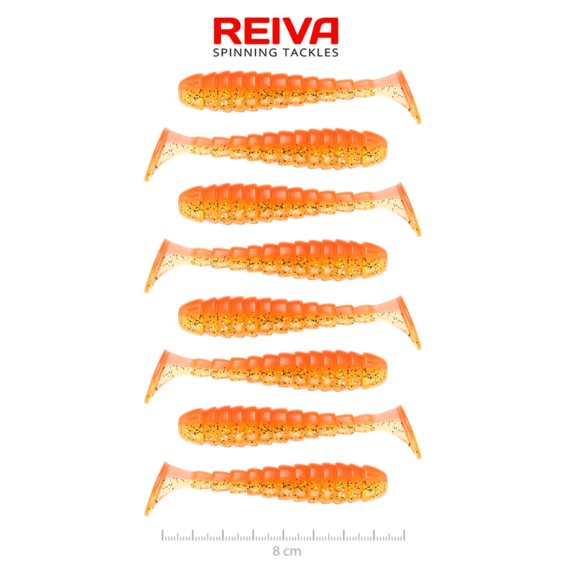 REIVA STREAM SHAD 8CM SHINY ORANGE