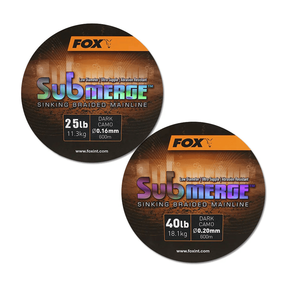 FOX SUBMERGE ORANGE SINKING BRAID 600M 0,20MM