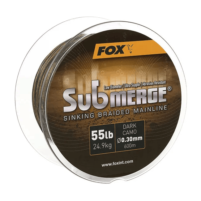 FOX SUBMERGE DARK CAMO SINKING BRAID 600M 0,30MM